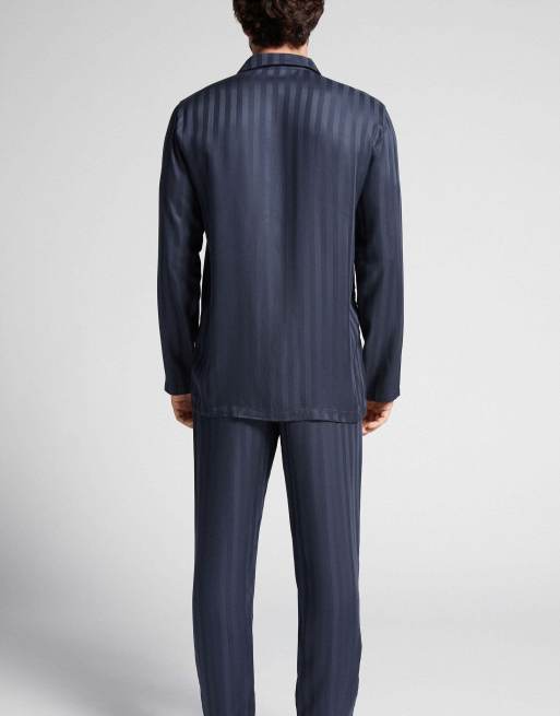 Intimissimi Long modal pyjamas in dark blue, 2 of 5