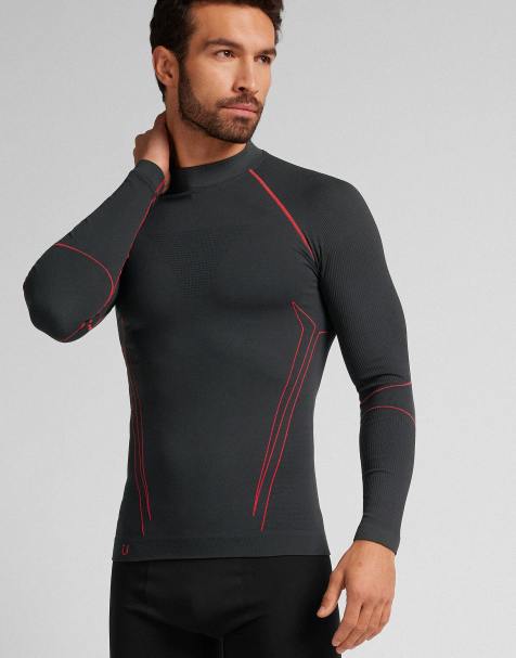 Intimissimi Long-sleeved technical sports top in dark grey