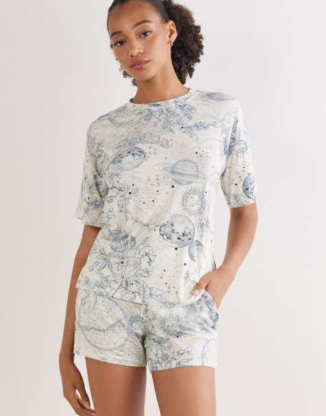 Intimissimi Luxury dreams short fresh bamboo pyjamas in luxury dreams print - view 1