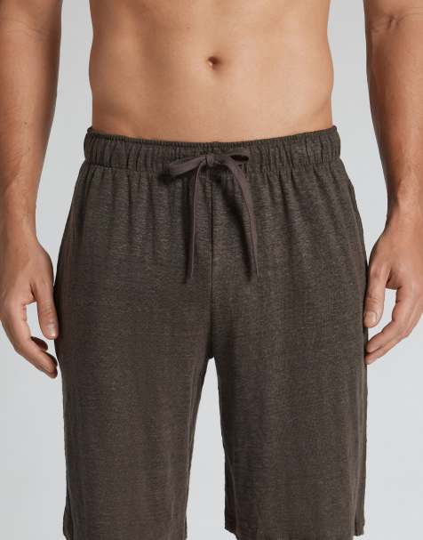 Intimissimi Men’s 100% linen shorts in brown
