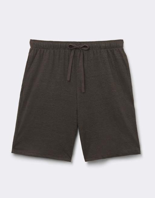Intimissimi Men’s 100% linen shorts in brown, 3 of 5