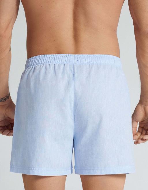 Intimissimi Men's cotton and linen shorts in light blue, 2 of 5