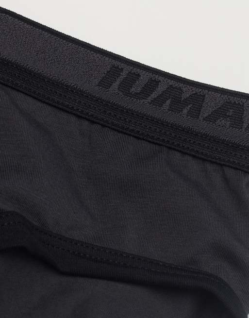 Intimissimi Men’s superior cotton briefs with logo in dark grey and black, 5 of 5