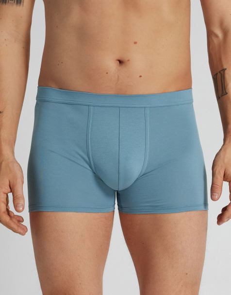Intimissimi Mercerised cotton boxers filo premium in washed black - view 1