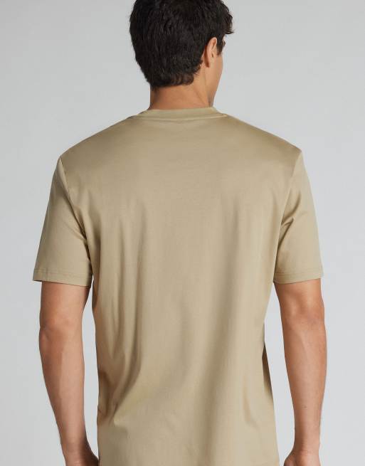 Intimissimi Mercerised superlight t-shirt in warm sand, 2 of 4