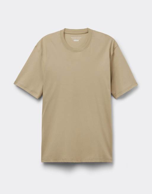 Intimissimi Mercerised superlight t-shirt in warm sand, 3 of 4