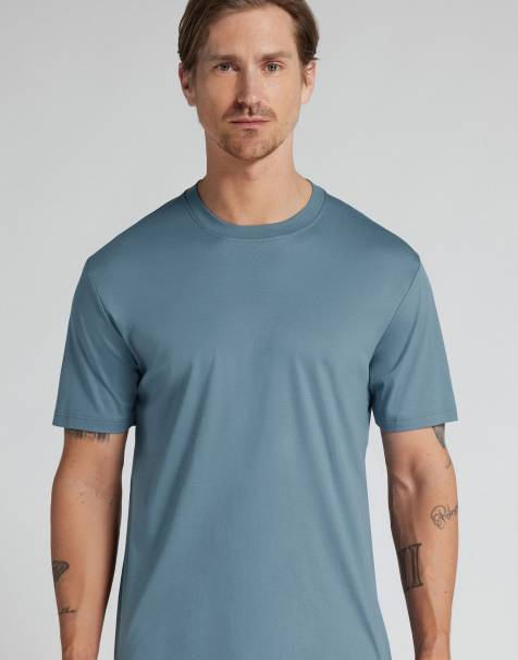 Intimissimi Mercerised superlight t-shirt in washed black - view 1