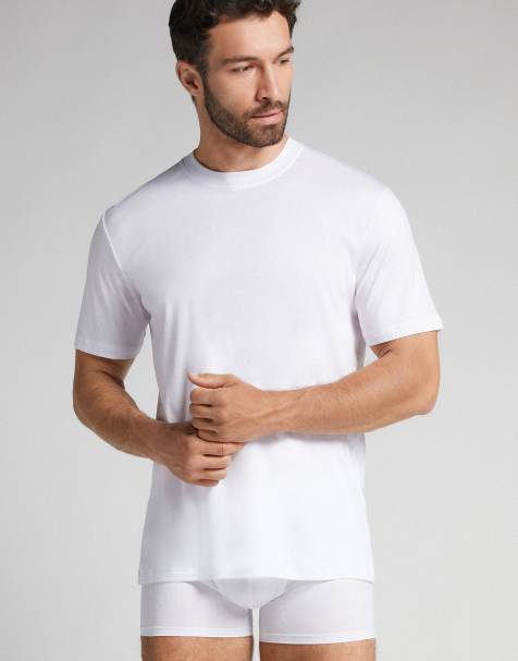 Intimissimi Mercerised superlight t-shirt in white