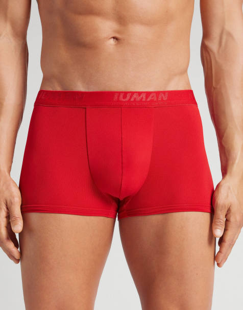 Intimissimi Microfibre boxers with logo in red - view 1