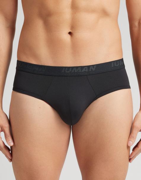 Intimissimi Microfibre briefs with logo in black - view 1