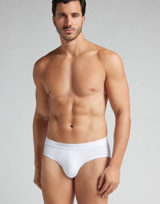 Intimissimi Microfibre briefs with logo in white, 4 of 5