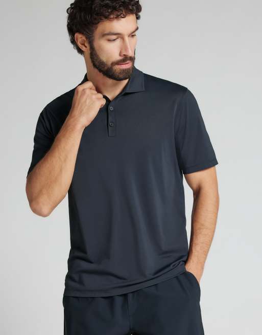 Intimissimi Non-iron polo in blue, 4 of 5