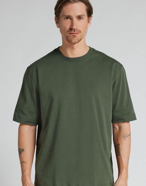 Intimissimi Oversized 100% cotton t-shirt in green - view 1
