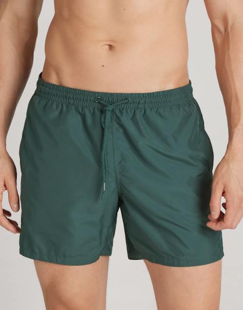 Intimissimi Plain swim trunks in dark green - view 1