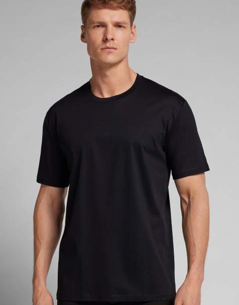 Intimissimi Premium cotton t-shirt in black - view 1