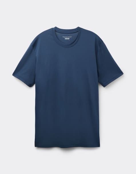 Intimissimi Premium cotton t-shirt in gas blue