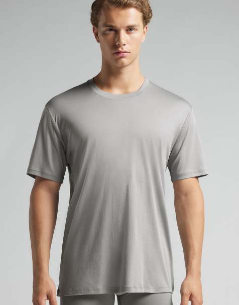Intimissimi Premium cotton t-shirt in pearl grey