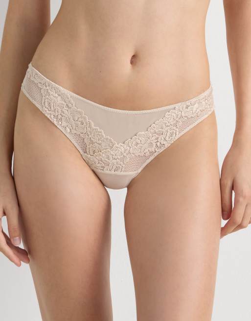 Intimissimi Pretty flowers brazilian briefs in cream ivory