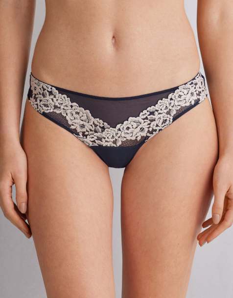 Intimissimi Pretty flowers brazilian briefs in deep blue vanilla - view 1