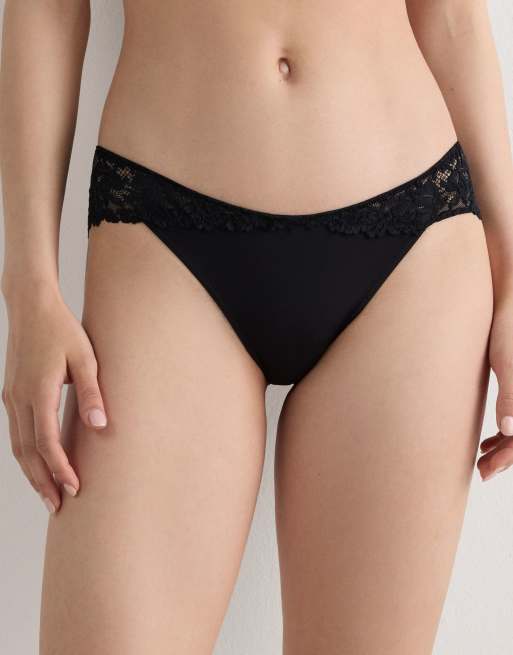 Intimissimi Pretty flowers briefs in black