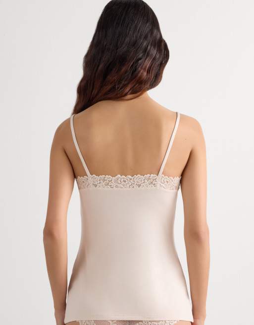 Intimissimi Pretty flowers modal top in cream ivory, 2 of 6
