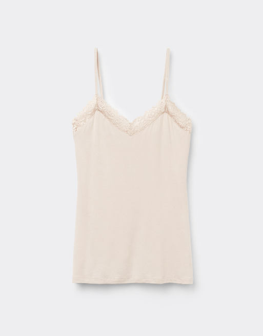 Intimissimi Pretty flowers modal top in cream ivory, 5 of 6