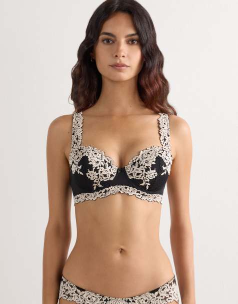 Intimissimi Pretty flowers sofia balconette bra in black ivory - view 1