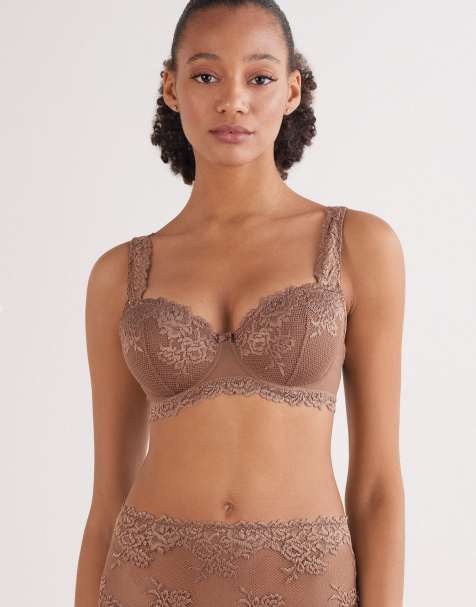 Intimissimi Pretty flowers sofia balconette bra in caramel dark beige