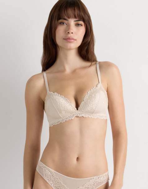 Intimissimi Pretty flowers tiziana triangle bra in cream ivory