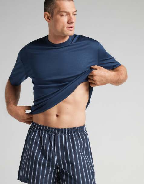 Intimissimi Print-detail boxers in midnight blue denim blue - view 1