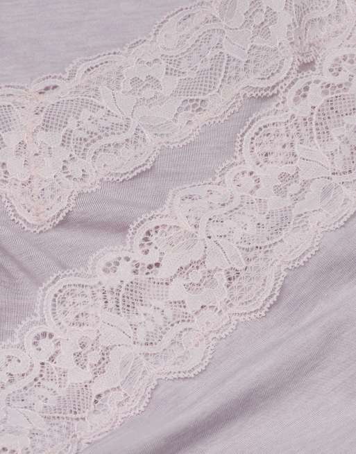 Intimissimi Pyjamas with vest top and shorts in quartz lilac melange, 6 of 6