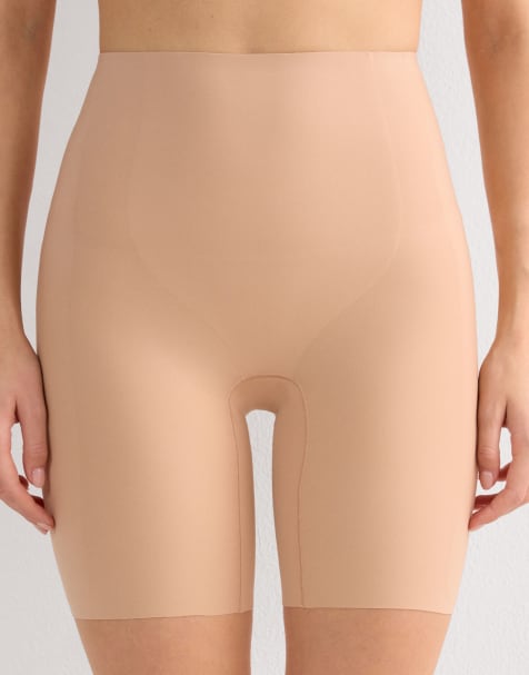 Intimissimi Raw-cut microfibre shorts in honey soft beige - view 1