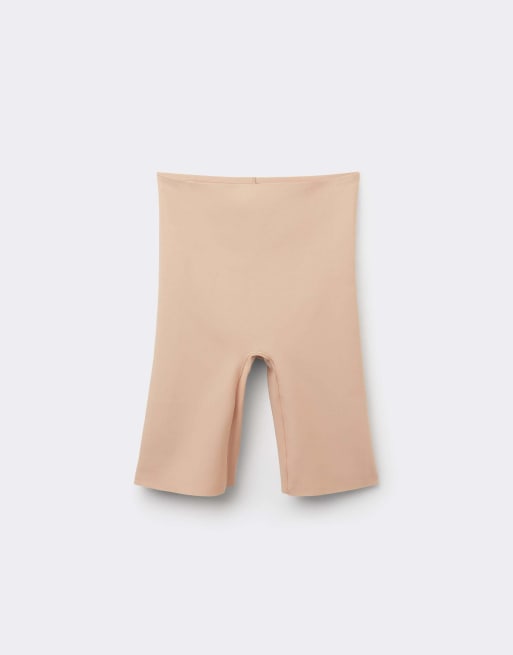 Intimissimi Raw-cut microfibre shorts in honey soft beige, 5 of 6