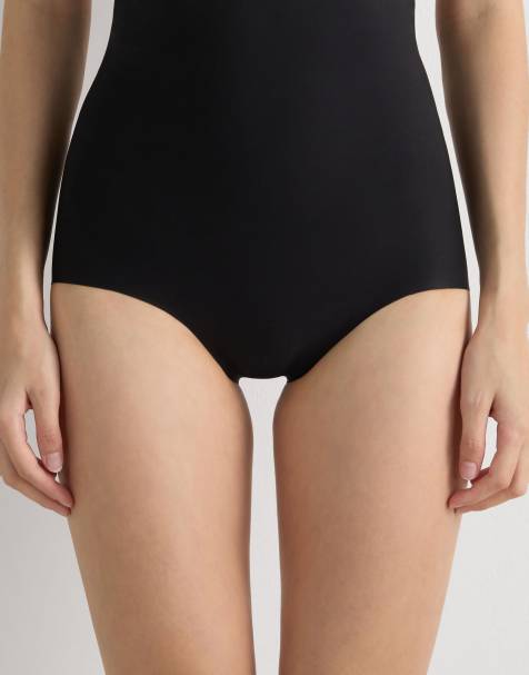 Intimissimi Seamless high-waisted shaping  knickers in black - view 1