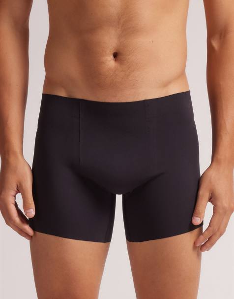 Intimissimi Seamless microfibre boxers in black - view 1
