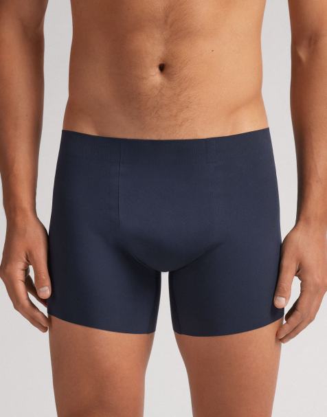 Intimissimi Seamless microfibre boxers in midnight blue - view 1