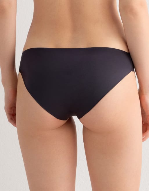 Intimissimi Seamless microfibre snug-fit panties in black, 2 of 6