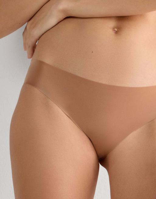 Intimissimi Seamless microfibre snug-fit panties in brown cappuccino, 3 of 6