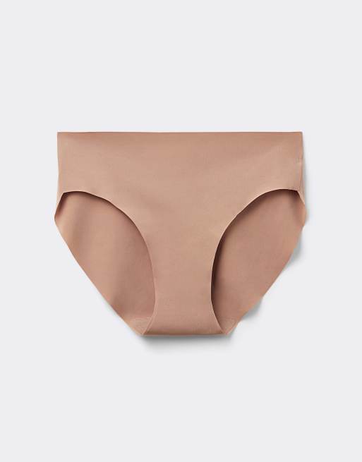 Intimissimi Seamless microfibre snug-fit panties in brown cappuccino, 5 of 6