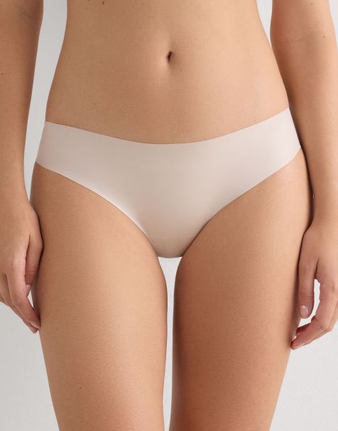 Intimissimi Seamless microfibre snug-fit panties in cream ivory - view 1