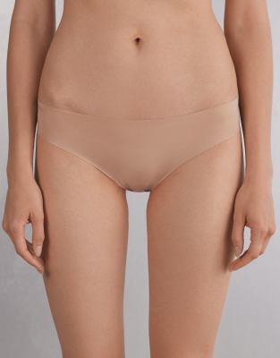 Intimissimi Seamless microfibre snug-fit panties in honey soft beige-Gold