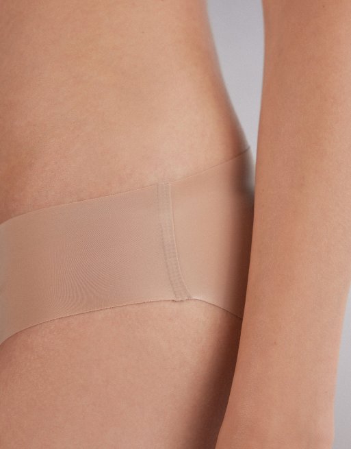 Intimissimi Seamless microfibre snug-fit panties in honey soft beige, 4 of 4