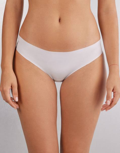 Intimissimi Seamless microfibre snug-fit panties in white - view 1