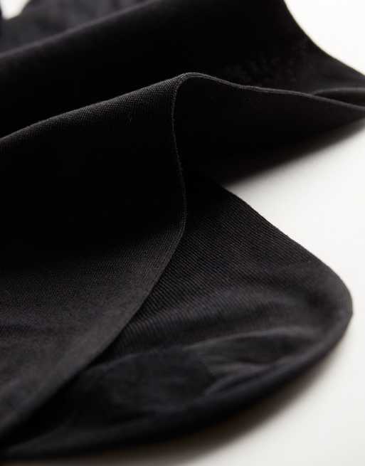 Intimissimi Short sateen cotton lisle socks in black, 4 of 4