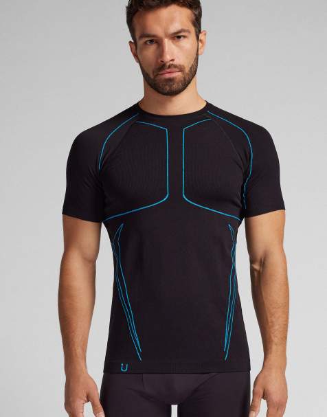 Intimissimi Short-sleeved technical sports top in black