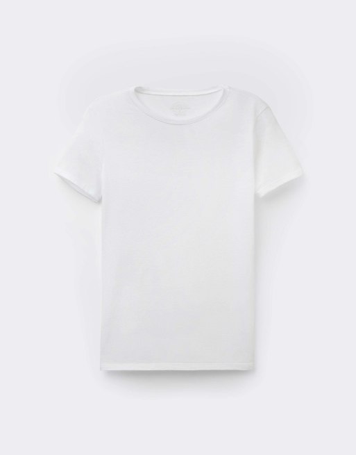 Intimissimi Short-sleeved ultrafresh cotton top in white, 5 of 7