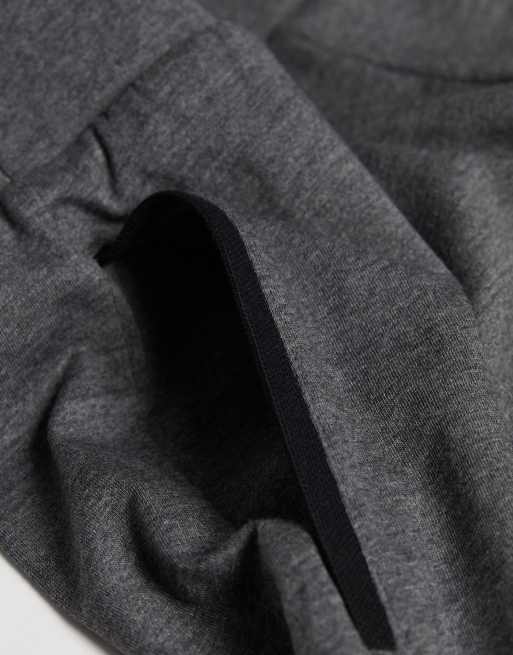 Intimissimi Short superior cotton pyjamas in charcoal grey melange, 5 of 5