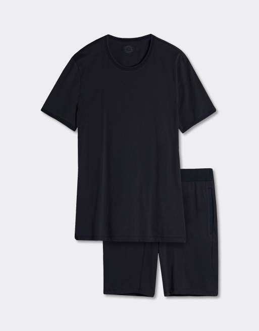 Intimissimi Short superior cotton pyjamas in midnight blue, 3 of 4