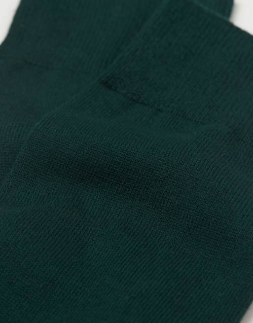Intimissimi Short warm cotton socks in dark green, 2 of 4