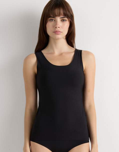 Intimissimi Superior comfort tank top in black - view 1
